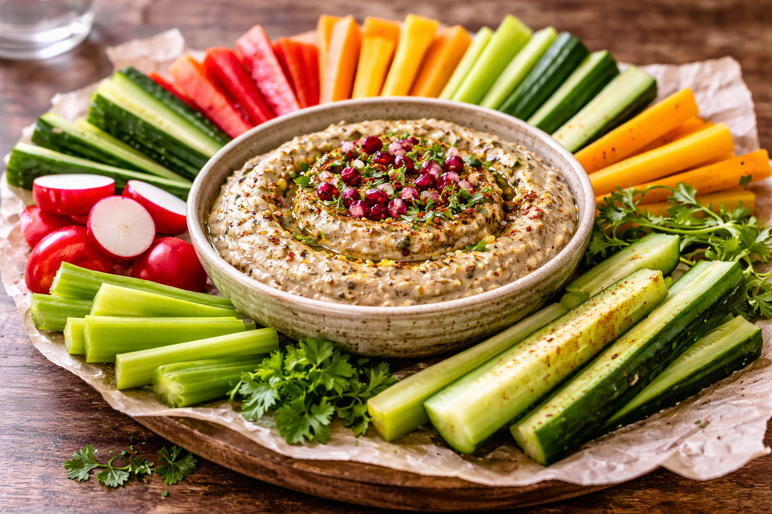 Baba ganoush kasvistikuilla