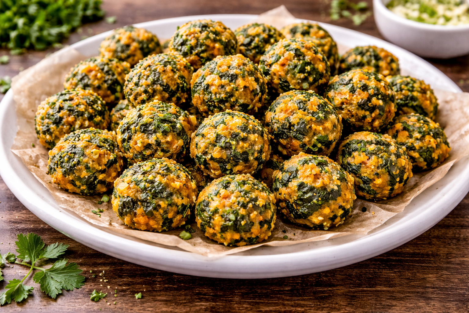 Cheddar Spinach Balls